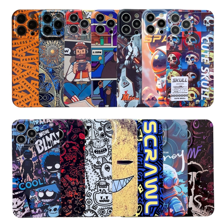 For iPhone 15 Plus Painted Pattern Precise Hole PC Phone Case(Block Monster) - iPhone 15 Plus Cases by PMC TechLife | Online Shopping South Africa | PMC TechLife