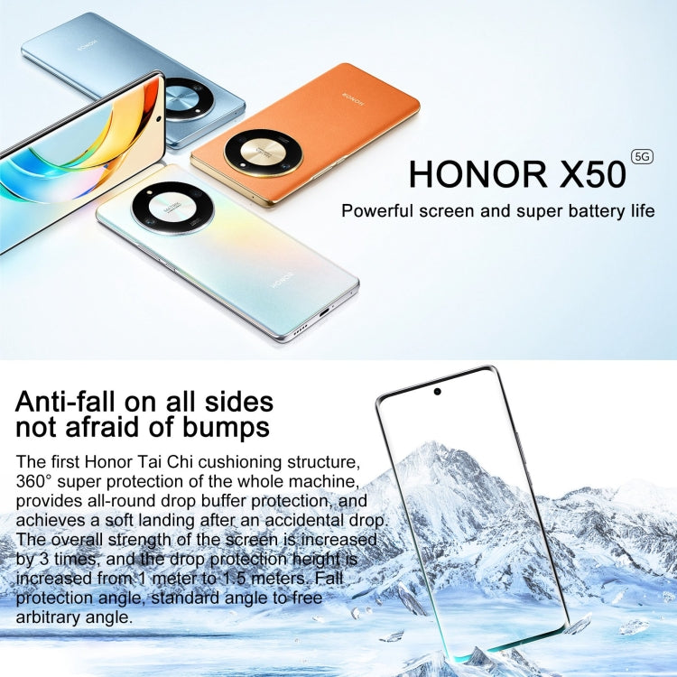 Honor X50 5G, 108MP Camera, 6.78 inch MagicOS 7.1.1 Snapdragon 6 Gen1 Octa Core up to 2.2GHz, Network: 5G, OTG, Not Support Google Play, Memory:12GB+256GB(Orange) - Honor by Huawei | Online Shopping South Africa | PMC Jewellery | Buy Now Pay Later Mobicred