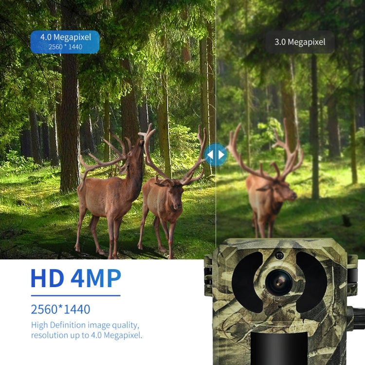 ESCAM QF380 4MP Network Solar PIR Alert Smart Wildlife Hunting Camera, 4G:AU Version(Camouflage) - free shipping - PMC TechLife - Order now!