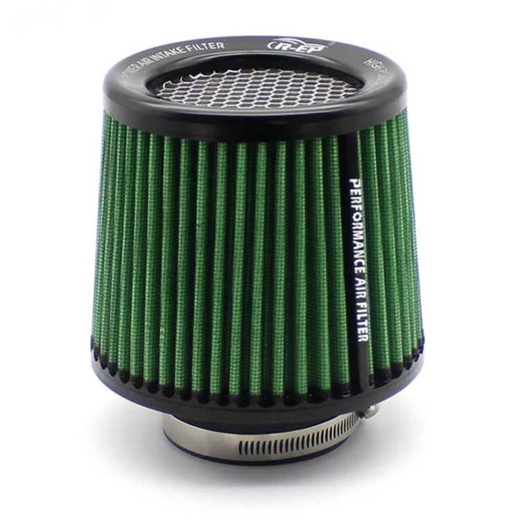 XH-UN077-079 Car High Flow Cold Cone Engine Air Intake Filter, Size:76mm(Green) - Air Intake System by PMC TechLife | Online Shopping South Africa | PMC TechLife