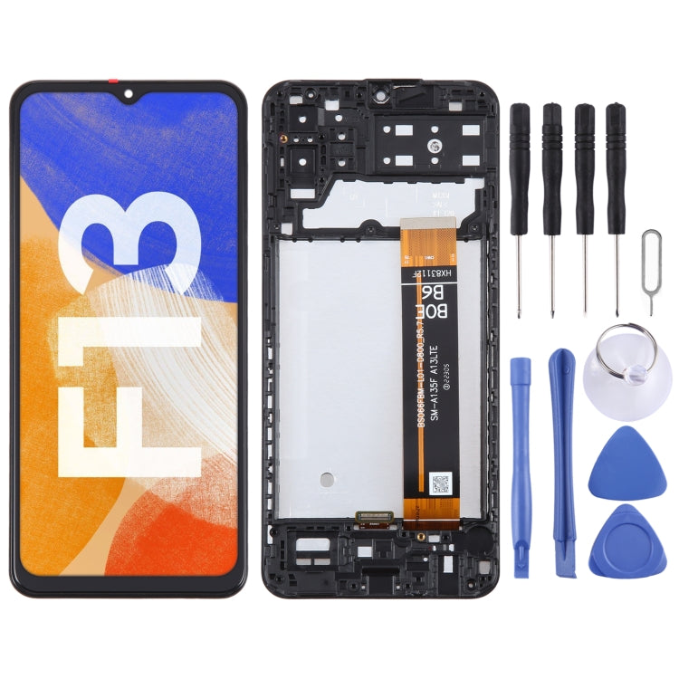 Original LCD Screen For Samsung Galaxy F13 SM-E135F Digitizer Full Assembly with Frame - free shipping - PMC TechLife - Order now!