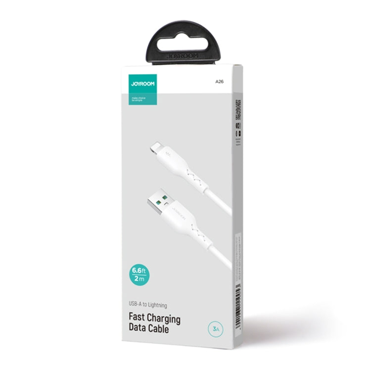 JOYROOM SA26-AL3 Flash Charge Series 3A USB to 8 Pin Fast Charging Data Cable, Cable Length:2m(White) - Normal Style Cable by JOYROOM | Online Shopping South Africa | PMC Jewellery