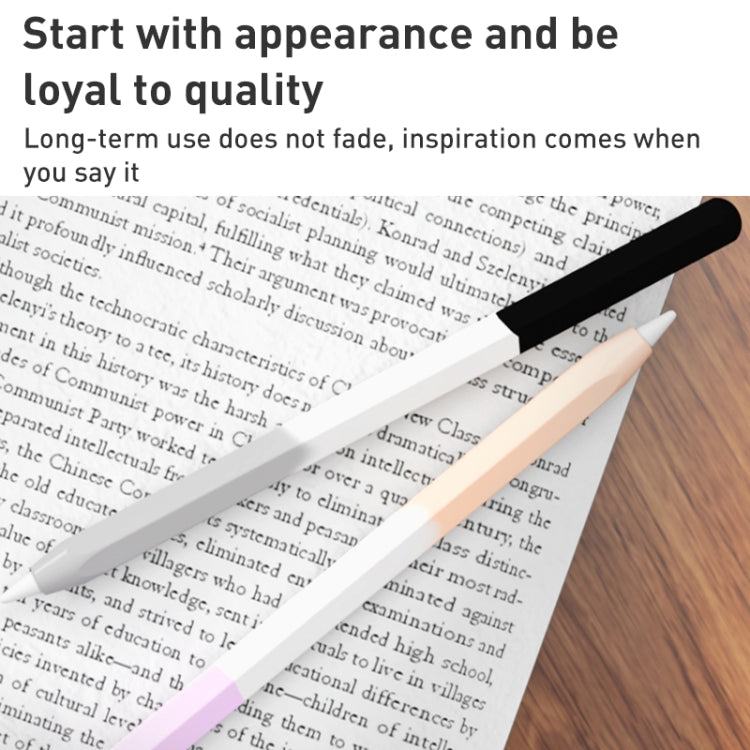 For Apple Pencil 2 LOVE MEI Rainbow Liquid Silicone Protective Pen Case(Blue) - Pencil Accessories by LOVE MEI | Online Shopping South Africa | PMC TechLife