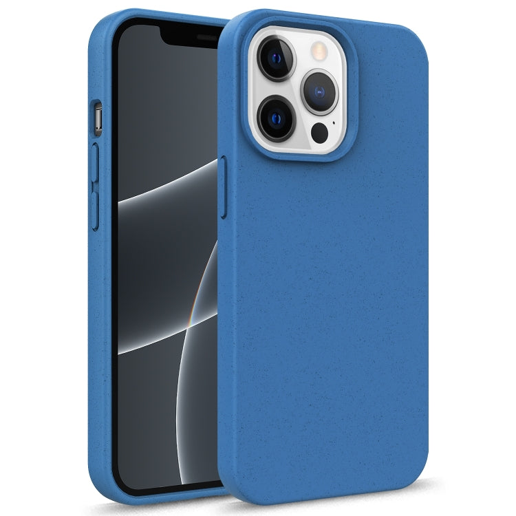 For iPhone 15 Pro Starry Series Shockproof Straw Material + TPU Protective Case(Blue) - free shipping - PMC TechLife - Order now!