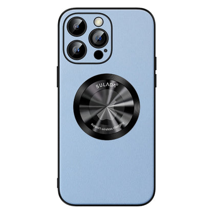 For iPhone 15 Pro SULADA Microfiber Leather MagSafe Magnetic Phone Case(Sierra Blue) - iPhone 15 Pro Cases by SULADA | Online Shopping South Africa | PMC Jewellery