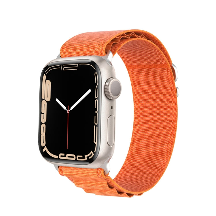 For Apple Watch SE 2023 44mm DUX DUCIS GS Series Nylon Loop Watch Band(Orange) - Watch Bands by DUX DUCIS | Online Shopping South Africa | PMC TechLife | Buy Now Pay Later Mobicred