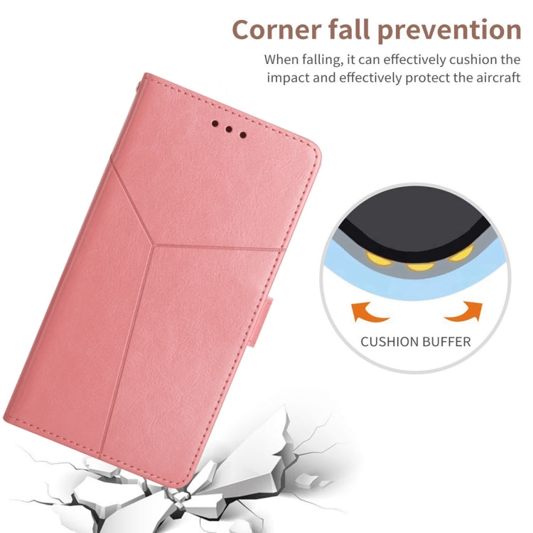 For Honor 90 Lite Y-shaped Pattern Flip Leather Phone Case(Pink) - Honor Cases by PMC Jewellery | Online Shopping South Africa | PMC Jewellery