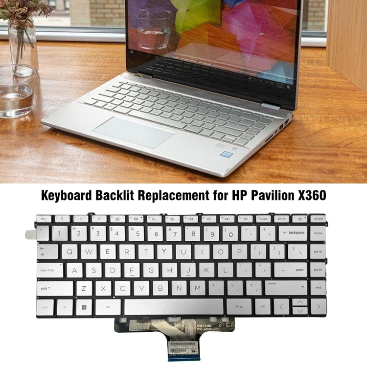 For HP Pavilion X360 / 14-DW US Version Backlight Keyboard - Replacement Keyboards by PMC Jewellery | Online Shopping South Africa | PMC Jewellery