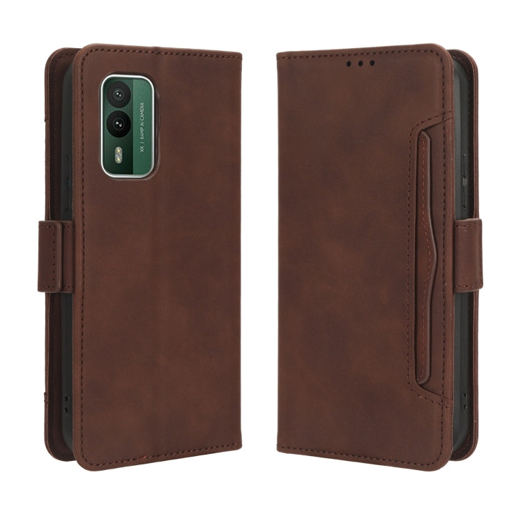 For Nokia XR21 Skin Feel Calf Texture Card Slots Leather Phone Case(Brown) - free shipping - PMC TechLife - Order now!