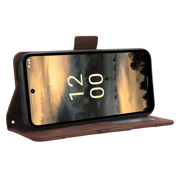 For Nokia XR21 Skin Feel Calf Texture Card Slots Leather Phone Case(Brown) - free shipping - PMC TechLife - Order now!