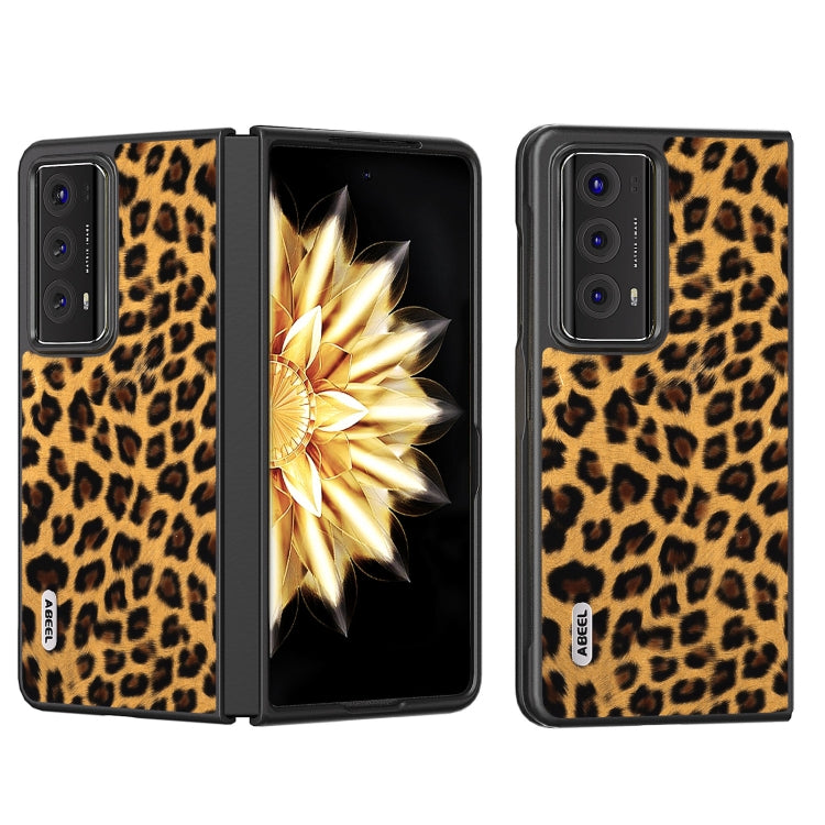 For Honor Magic V2 ABEEL Black Edge Leopard Print Phone Case(Gold) - free shipping - PMC TechLife - Order now!