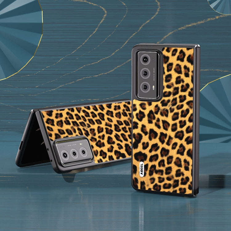 For Honor Magic V2 ABEEL Black Edge Leopard Print Phone Case(Gold) - free shipping - PMC TechLife - Order now!