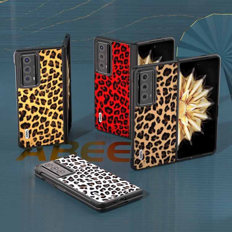 For Honor Magic V2 ABEEL Black Edge Leopard Print Phone Case(Gold) - free shipping - PMC TechLife - Order now!