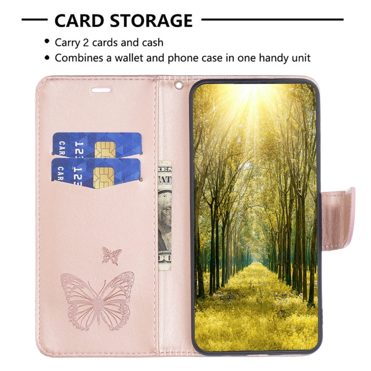 For Samsung Galaxy A25 5G Embossing Two Butterflies Pattern Leather Phone Case(Rose Gold) - free shipping - PMC TechLife - Order now!