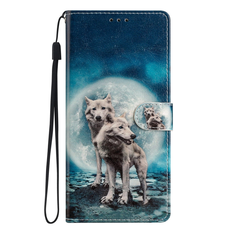 For Samsung Galaxy A25 5G Colored Drawing Leather Phone Case(Twin Wolves) - free shipping - PMC TechLife - Order now!