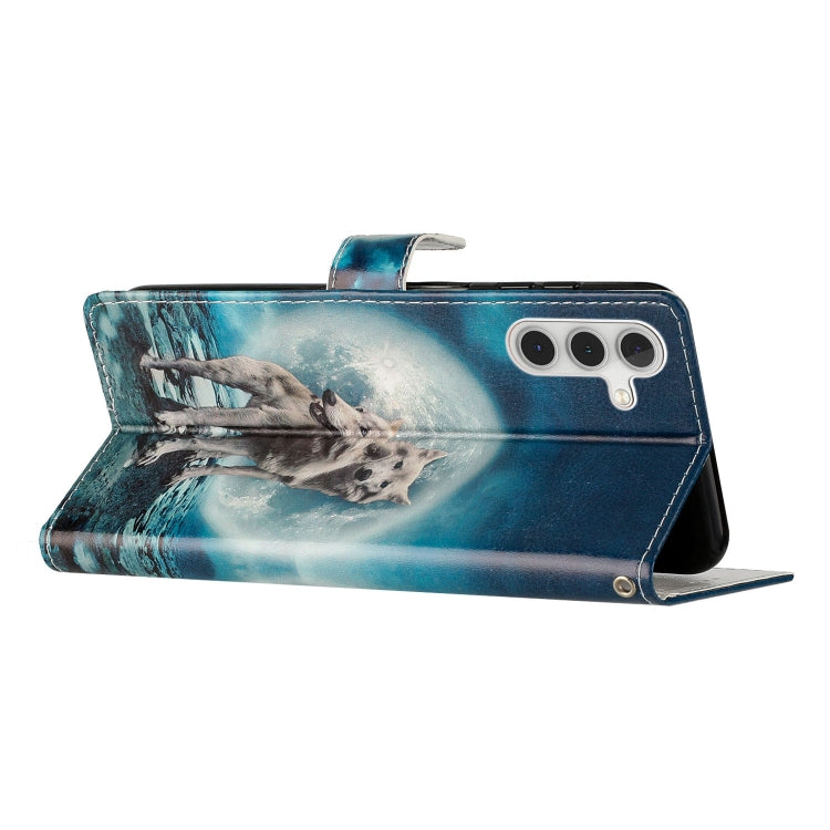 For Samsung Galaxy A25 5G Colored Drawing Leather Phone Case(Twin Wolves) - free shipping - PMC TechLife - Order now!
