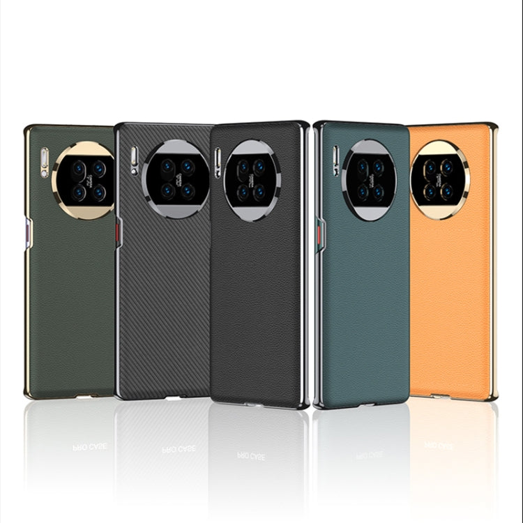 For Huawei Mate 30 5G GKK Electroplating Leather Surface Phone Case(Green) - Huawei Cases by GKK | Online Shopping South Africa | PMC TechLife | Buy Now Pay Later Mobicred