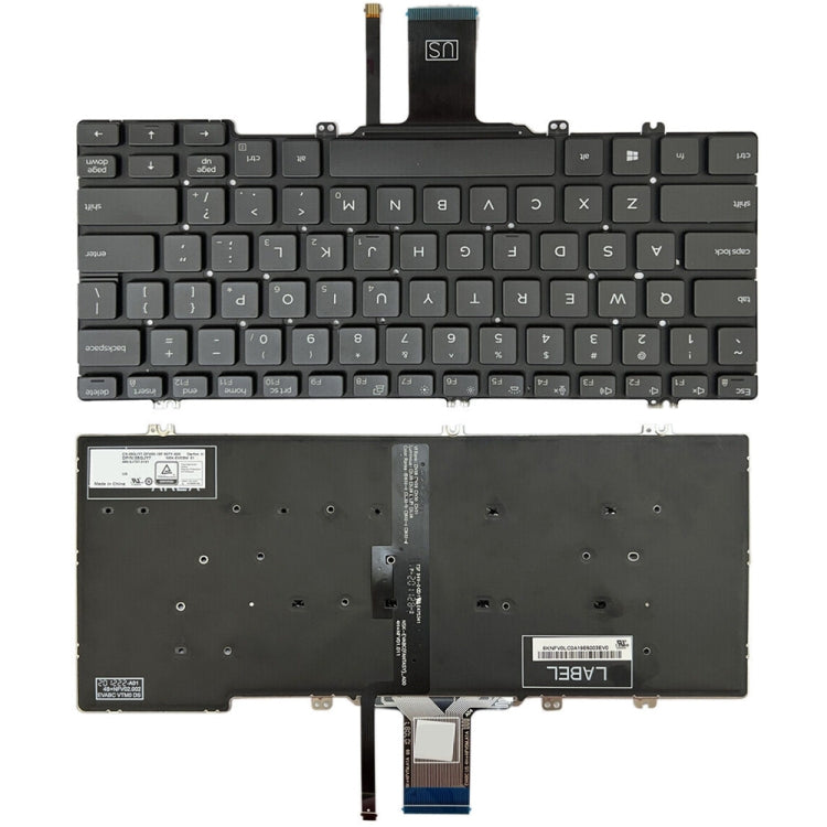 For Dell Latitude 7300 5300 5200 US Version Backlight Laptop Keyboard(Black) - Dell Spare Parts by PMC TechLife | Online Shopping South Africa | PMC TechLife | Buy Now Pay Later Mobicred