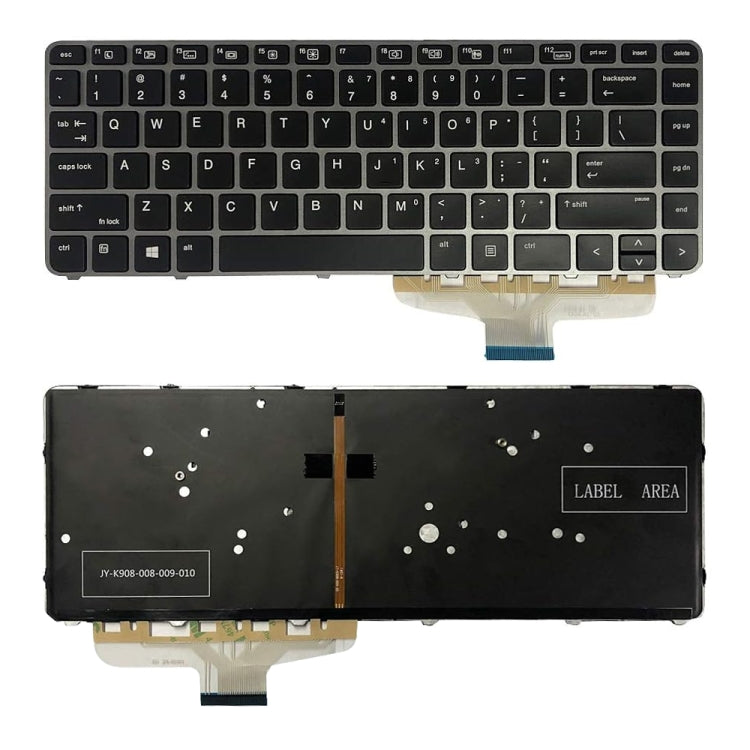 For HP Elitebook Folio 1040 G3 US Version Laptop Backlight Keyboard - HP Spare Parts by PMC TechLife | Online Shopping South Africa | PMC TechLife