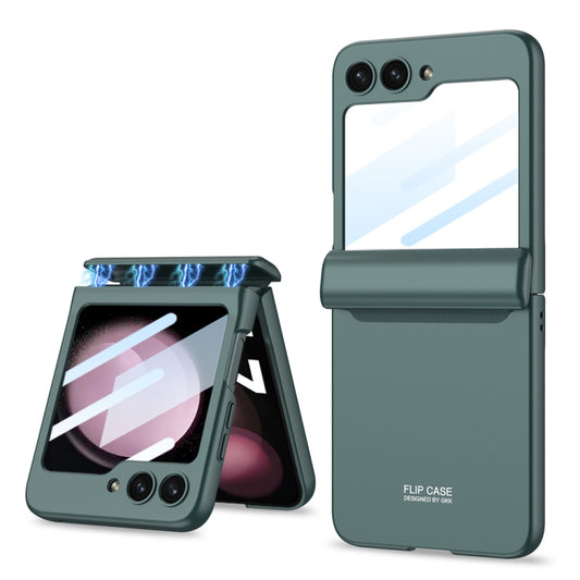 For Samsung Galaxy Z Flip5 GKK Integrated Magnetic Full Coverage Folding Phone Case(Green) - Galaxy Z Flip5 Cases by GKK | Online Shopping South Africa | PMC Jewellery | Buy Now Pay Later Mobicred