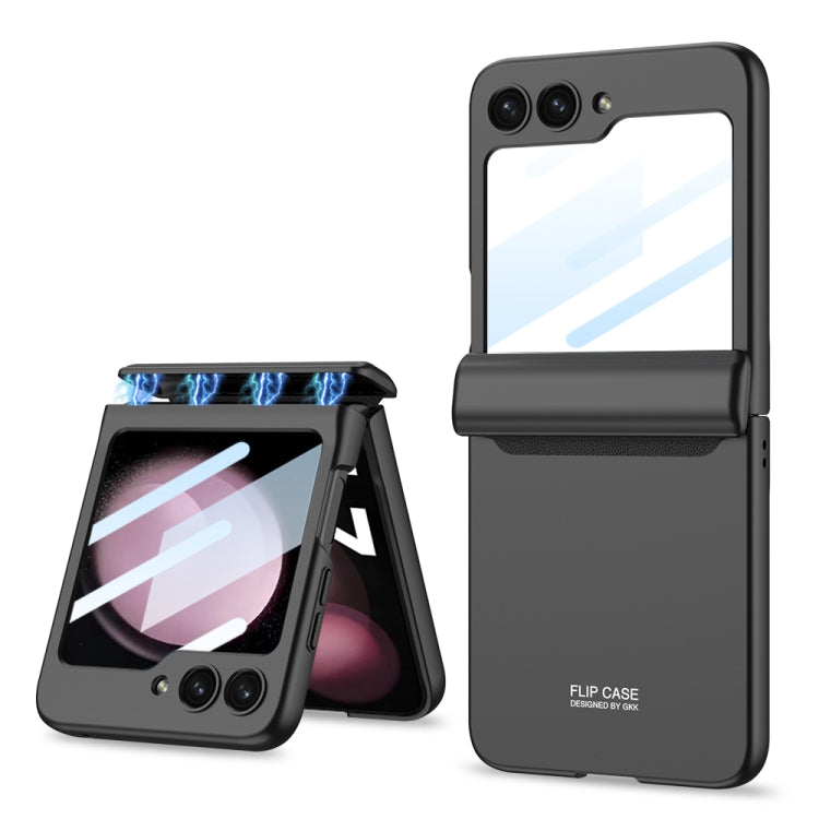 For Samsung Galaxy Z Flip5 GKK Integrated Magnetic Full Coverage Folding Phone Case(Black) - Galaxy Z Flip5 Cases by GKK | Online Shopping South Africa | PMC Jewellery