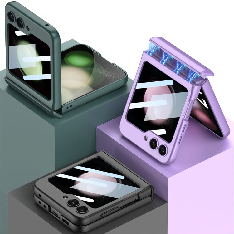For Samsung Galaxy Z Flip5 GKK Integrated Magnetic Full Coverage Folding Phone Case(Silver) - free shipping - PMC TechLife - Order now!