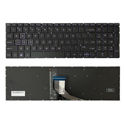 For HP Pavilion Gaming 15-DK US Version Laptop Backlight Keyboard(Purple) - HP Spare Parts by PMC Jewellery | Online Shopping South Africa | PMC Jewellery