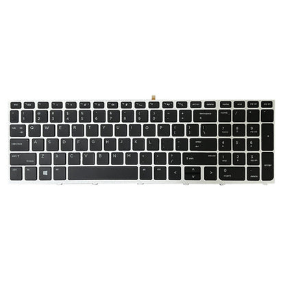 For HP ProBook 650 G4 Silver Frame US Version Laptop Backlight Keyboard - HP Spare Parts by PMC Jewellery | Online Shopping South Africa | PMC Jewellery