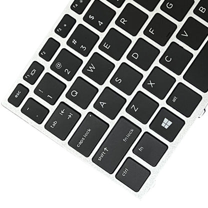 For HP ProBook 650 G4 Silver Frame US Version Laptop Backlight Keyboard - HP Spare Parts by PMC Jewellery | Online Shopping South Africa | PMC Jewellery