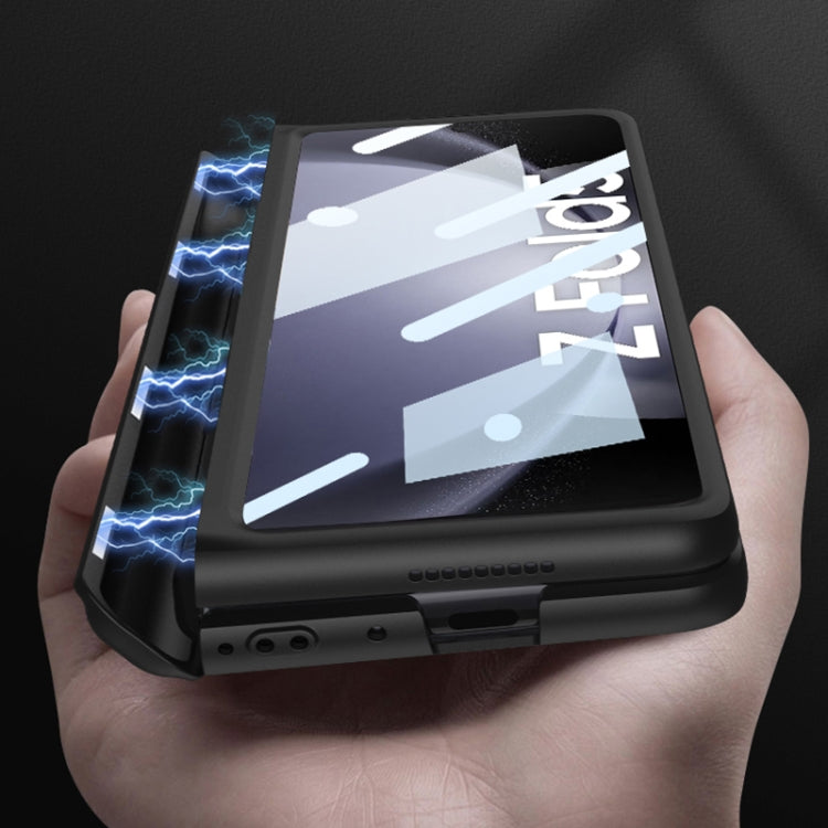 For Samsung Galaxy Z Fold5 GKK Full Coverage Magnetic Fold Hinge Phone Case with Pen Slots(Night Green) - free shipping - PMC TechLife - Order now!