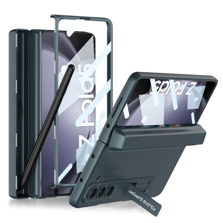 For Samsung Galaxy Z Fold5 GKK Integrated Magnetic Full Coverage Phone Flip Case with Pen Box(Green) - free shipping - PMC TechLife - Order now!