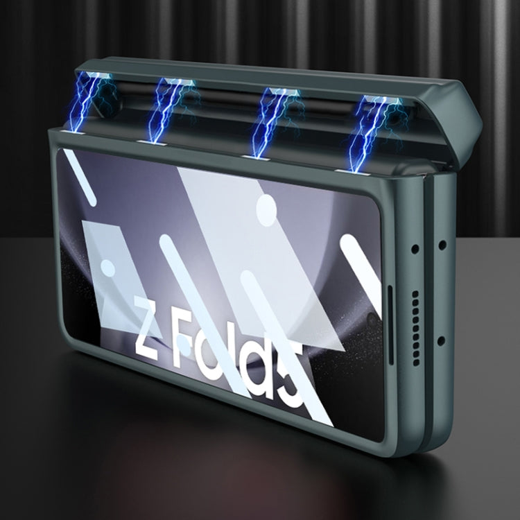For Samsung Galaxy Z Fold5 GKK Integrated Magnetic Full Coverage Phone Flip Case with Pen Box(Grey) - free shipping - PMC TechLife - Order now!
