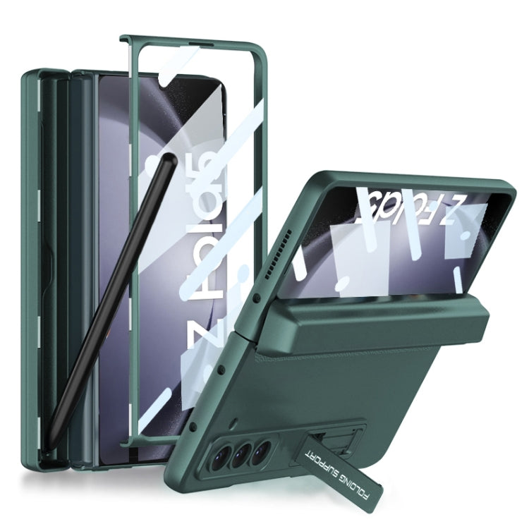 For Samsung Galaxy Z Fold5 GKK Magnetic Full Coverage Phone Flip Case with Pen Box(Night Green) - Galaxy Z Fold5 Cases by GKK | Online Shopping South Africa | PMC TechLife | Buy Now Pay Later Mobicred