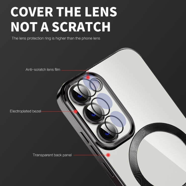 For Samsung Galaxy S20 FE CD Texture Plating TPU MagSafe Phone Case with Lens Film(Dark Purple) - Galaxy S20 FE Cases by PMC TechLife | Online Shopping South Africa | PMC TechLife