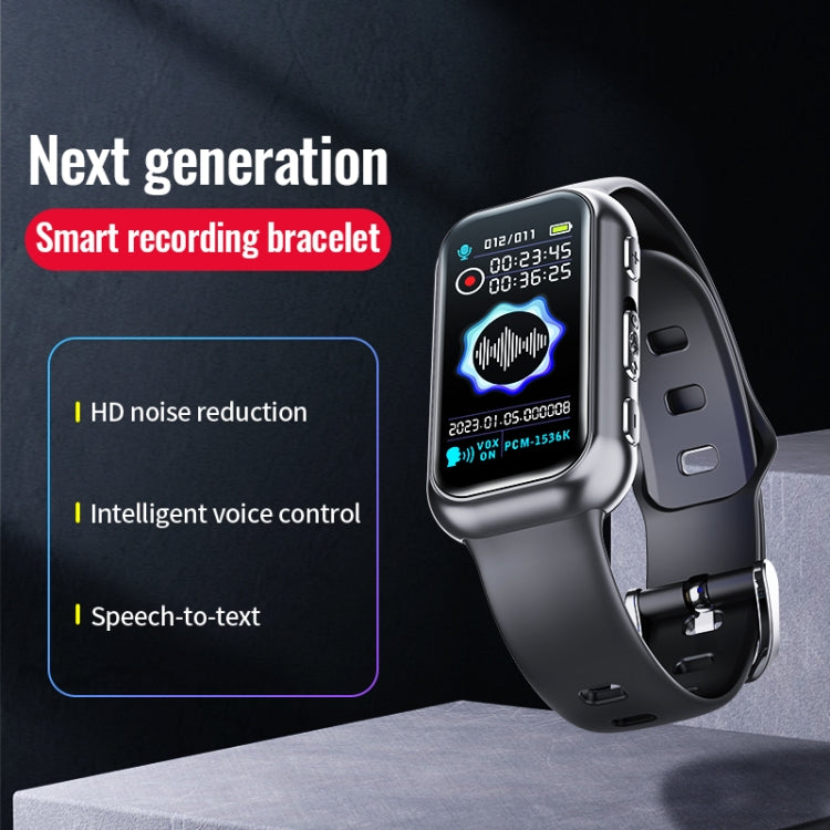 JNN S16 Smart HD Noise Reduction Bluetooth MP3 Voice Control Recording Bracelet, Memory:64GB - Smart Wristbands by JNN | Online Shopping South Africa | PMC Jewellery | Buy Now Pay Later Mobicred