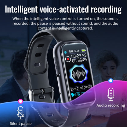 JNN S16 Smart HD Noise Reduction Bluetooth MP3 Voice Control Recording Bracelet, Memory:8GB - Smart Wristbands by JNN | Online Shopping South Africa | PMC Jewellery | Buy Now Pay Later Mobicred