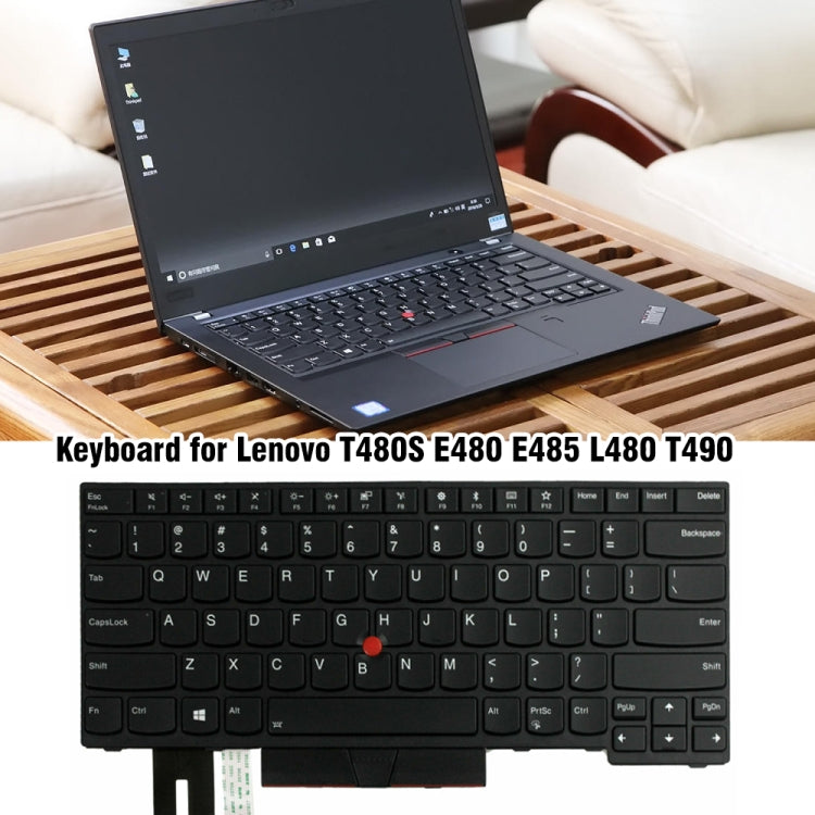 For Lenovo T480S E480 E485 L480 T490 US Version Laptop Keyboard - Lenovo Spare Parts by PMC Jewellery | Online Shopping South Africa | PMC Jewellery