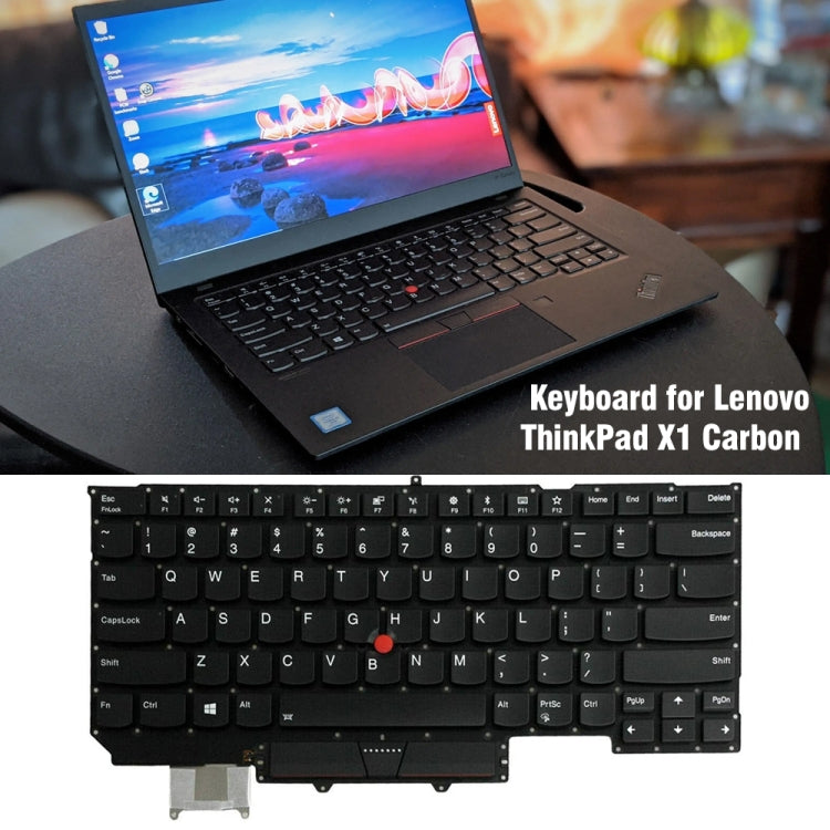 For Lenovo ThinkPad X1C 2017 US Version Laptop Keyboard - Lenovo Spare Parts by PMC TechLife | Online Shopping South Africa | PMC TechLife