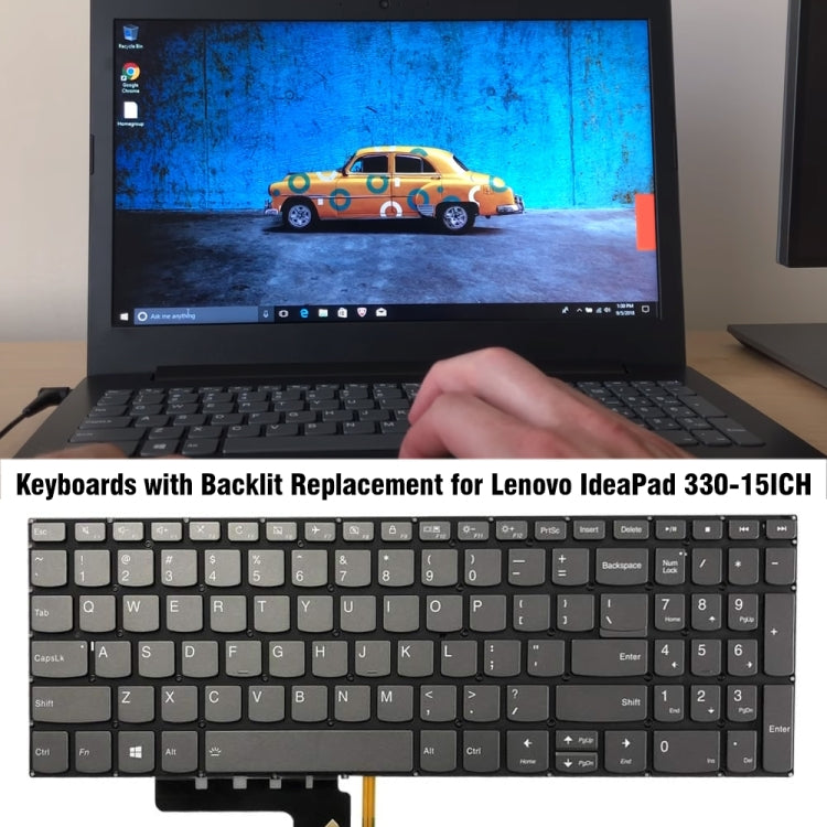 For Lenovo IdeaPad 330-15ICH 330-15ICN US Version Backlight Laptop Keyboard - Lenovo Spare Parts by PMC TechLife | Online Shopping South Africa | PMC TechLife