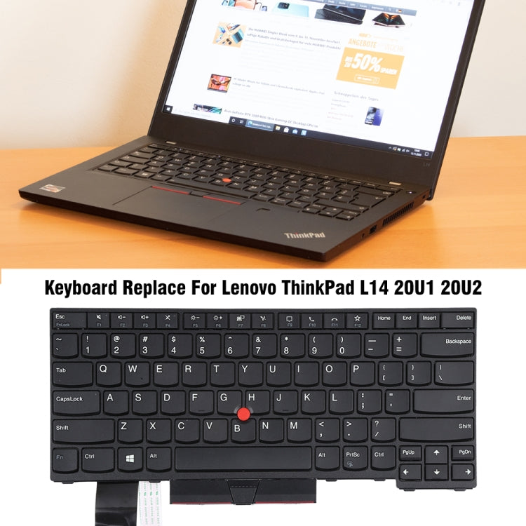 For Lenovo ThinkPad L14 20U1 20U2 Backlight Laptop Keyboard - Lenovo Spare Parts by PMC Jewellery | Online Shopping South Africa | PMC Jewellery