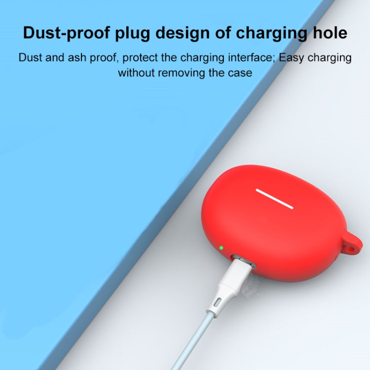 For Xiaomi Redmi Buds 4 Active Shockproof Silicone Earphone Protective Case with Hook(White) - Xiaomi Earphone Case by PMC TechLife | Online Shopping South Africa | PMC TechLife