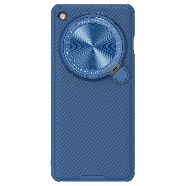 For OPPO Find X7 Ultra NILLKIN Black Mirror Prop CD Texture Mirror Phone Case(Blue) - OPPO Cases by NILLKIN | Online Shopping South Africa | PMC Jewellery | Buy Now Pay Later Mobicred