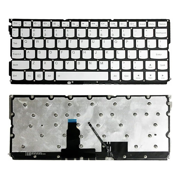 For Lenovo Yoga 900S-12ISK US Version Laptop Keyboard(Silver) - Lenovo Spare Parts by PMC Jewellery | Online Shopping South Africa | PMC Jewellery