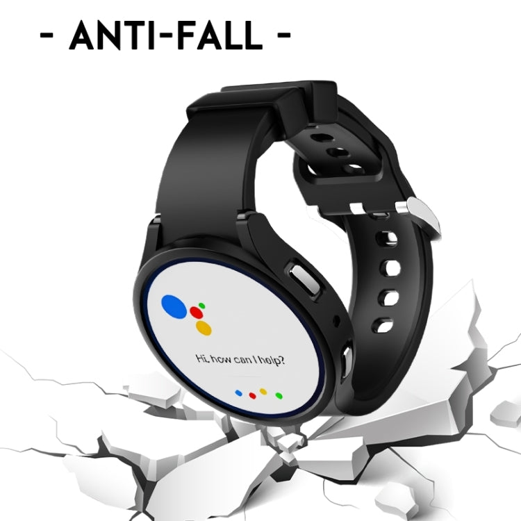 For Samsung Galaxy Watch 6 44mm Half-inclusive PC Watch Protective Case(Transparent) - Watch Cases by PMC TechLife | Online Shopping South Africa | PMC TechLife