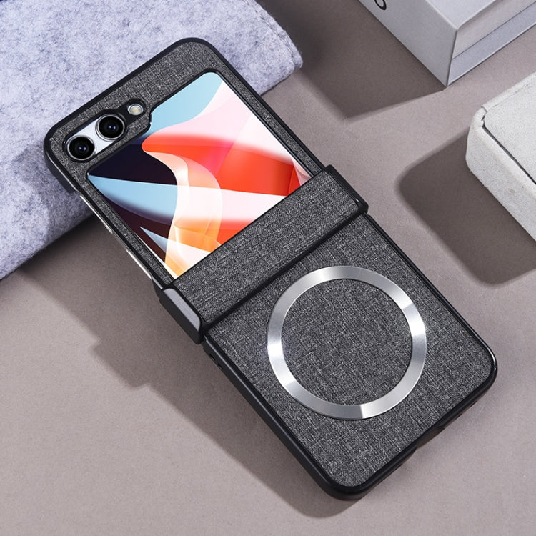 For Samsung Galaxy Z Flip5 MagSafe Magnetic Back Screen Integrated Phone Case(Grey) - Galaxy Z Flip5 Cases by PMC TechLife | Online Shopping South Africa | PMC TechLife