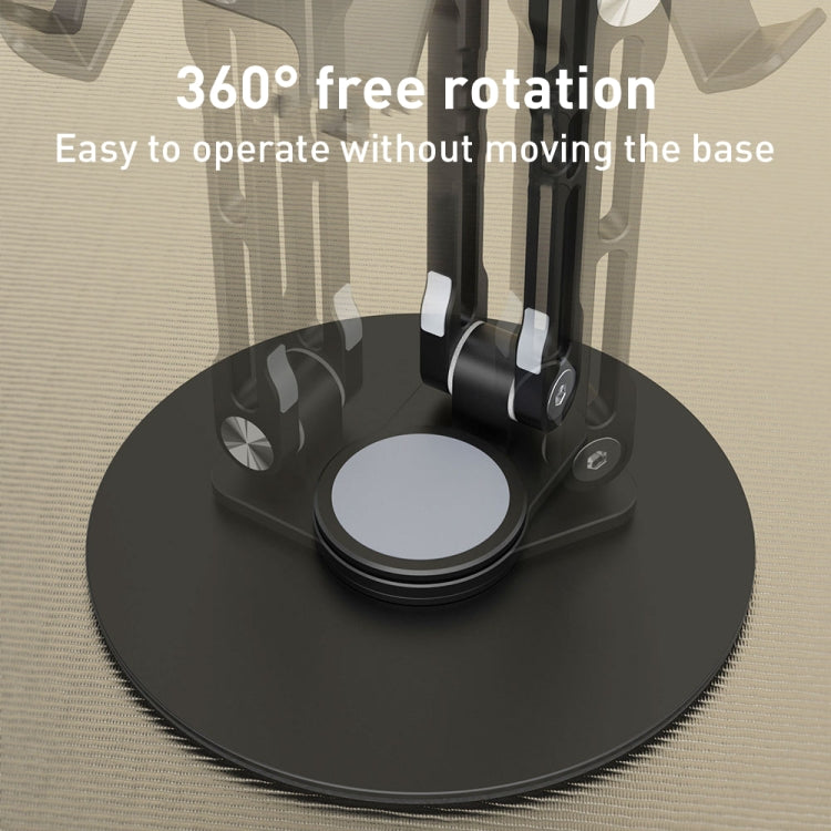R-JUST HZ40 Mechanical Lift Tablet Desktop Stand(Silver) - Desktop Holder by R-JUST | Online Shopping South Africa | PMC TechLife | Buy Now Pay Later Mobicred
