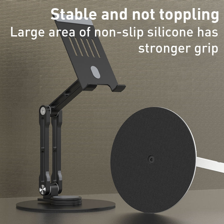 R-JUST HZ40 Mechanical Lift Tablet Desktop Stand(Silver) - Desktop Holder by R-JUST | Online Shopping South Africa | PMC TechLife | Buy Now Pay Later Mobicred