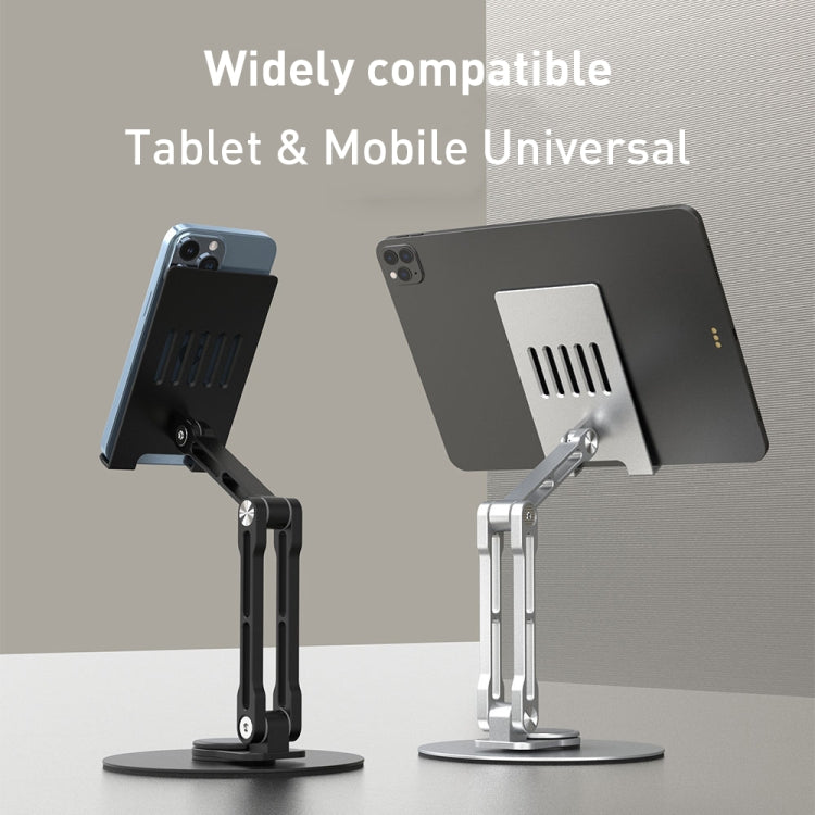 R-JUST HZ40 Mechanical Lift Tablet Desktop Stand(Silver) - Desktop Holder by R-JUST | Online Shopping South Africa | PMC Jewellery | Buy Now Pay Later Mobicred