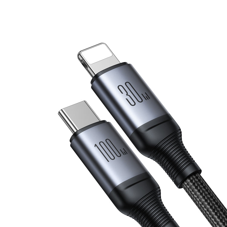 JOYROOM A21 100W Type-C to Type-C+8 Pin 2 in 1 Charging Cable, Length: 1.5m(Black) - 2 in 1 Cable by JOYROOM | Online Shopping South Africa | PMC Jewellery