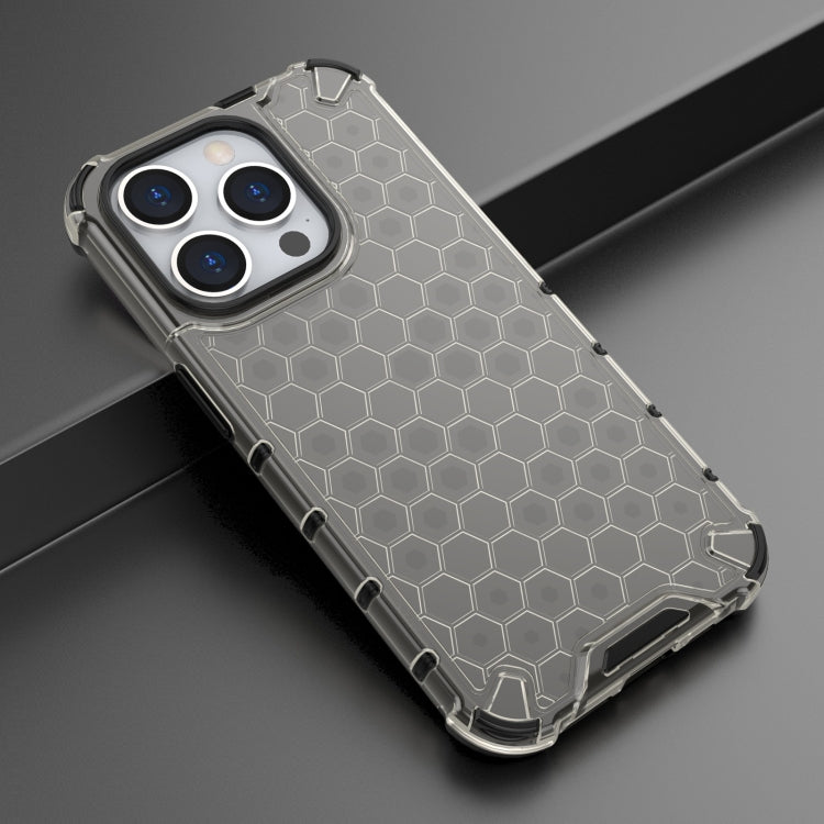 For iPhone 15 Pro Max Honeycomb Shockproof Phone Case(Black) - free shipping - PMC TechLife - Order now!